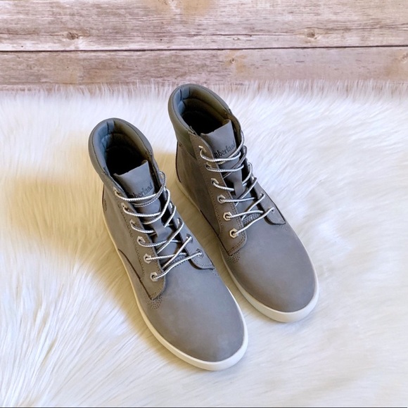 - Timberland Grey Dausette Sneaker Boots - Picture 6 of 8